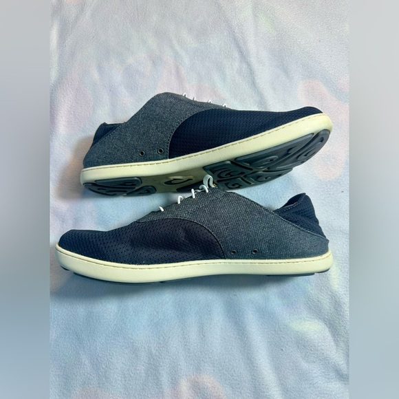 OluKai Nohea Moku Men’s Boat Shoes Size 11.5 Dark Shadow - Picture 4 of 12